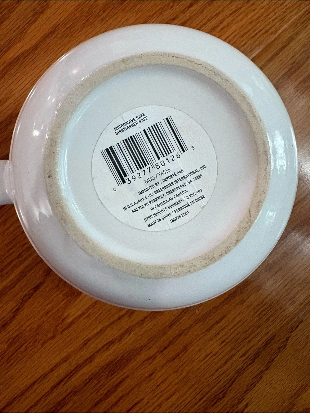 White Oversized Ceramic Mug